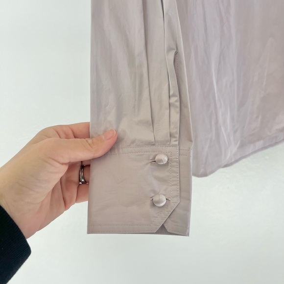 Tory Burch Daphne Bow Blouse In Sheer Lavender Light Purple Size 6 NWT‎ - Picture 9 of 10